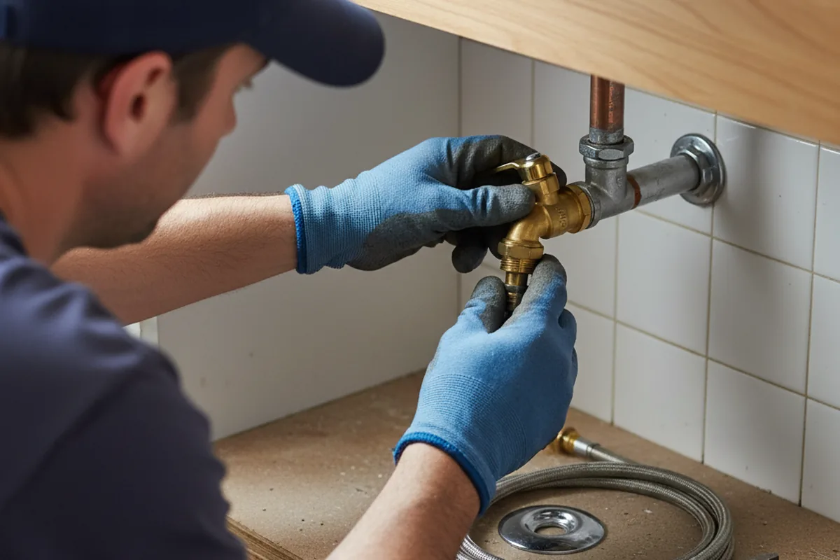 Shutoff valve and fitting work during Emergency Plumbing in Trapper Creek